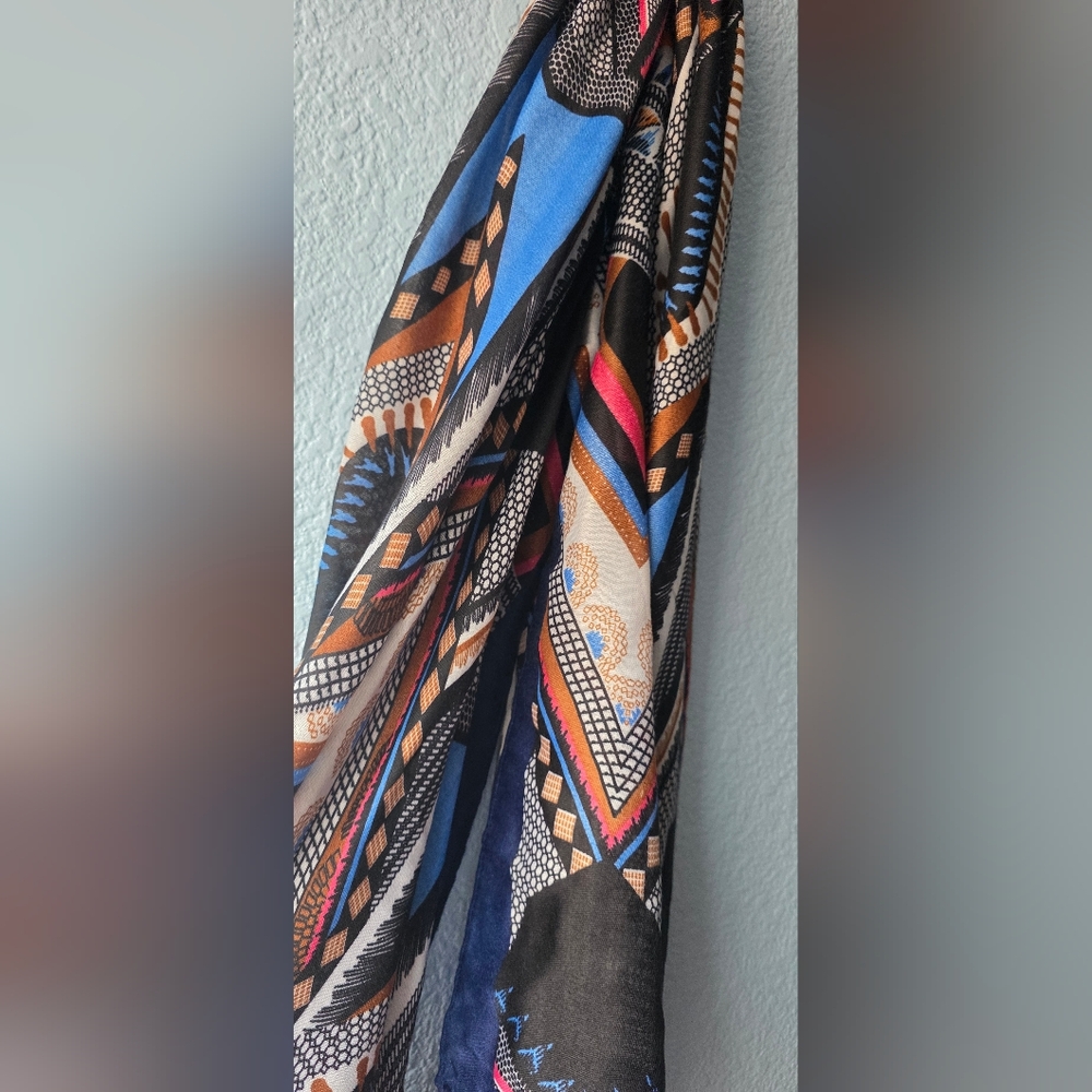 Colorful Geometric Pattern Scarf